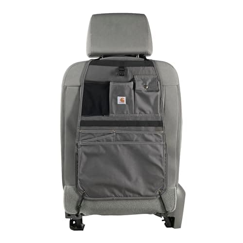 Carhartt Universal Nylon Duck Automotive Seat Back Organizer, Organization for Work and Kids, Gravel