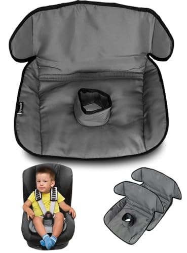 Lynmark® 2x Potty Training Car Seat Protector Cover - Waterproof Soft Piddle Pads for Toddlers and Baby Carseat - Travel-Friendly Universal Washable Liner Mat for Spills, Nappy Leaks, Accidents - Grey