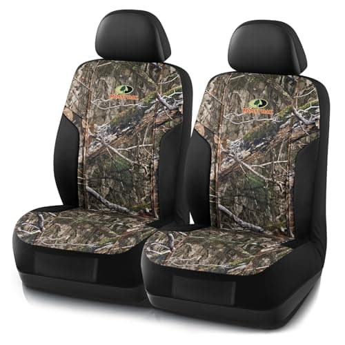 Mossy Oak Camo Seat Covers, Airbag Compatible, Universial Fit, Fit Most Bucket Seats - Made with Premium Rip-Stop Oxford Fabric - Official Licensed Product