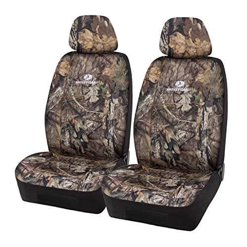 Mossy Oak Front Camo Seat Covers Low Back - Made with Premium Rip-Stop Oxford Fabric, Airbag Compatible, Universial Fit Most Bucket Seats - Official Licensed Product